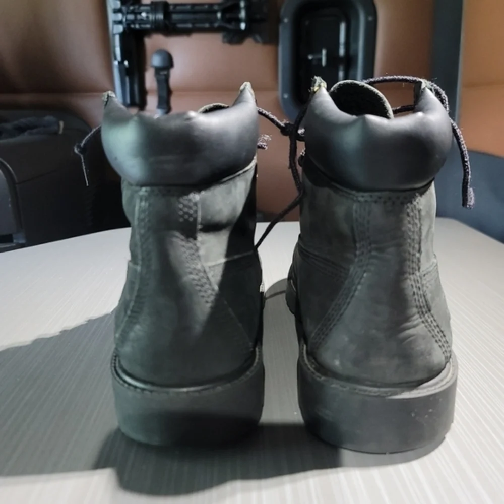 Timberland Waterproof Leather Black Boots Mens 5 Women 6.5‎ 12907 Primaloft 200.